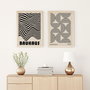 Wallity Huhu247 Cuadro Decorativo Enmarcado 50 x 70 cm (2 Piezas)